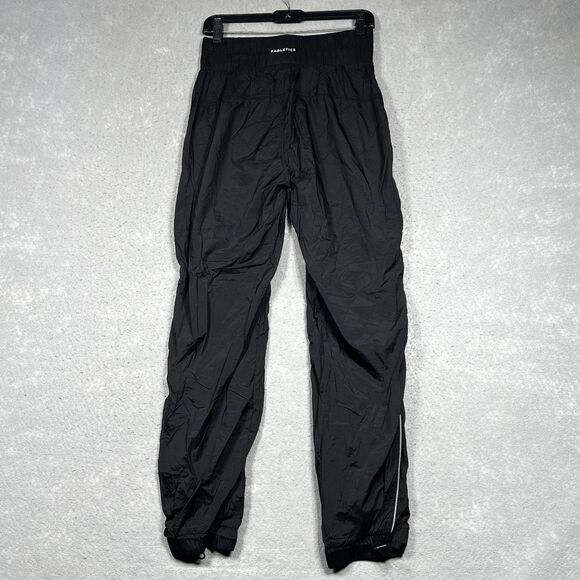 Fabletics Pants Windbreaker Womens Size Small Black Tapered Fit Nylon Pockets - Picture 10 of 14
